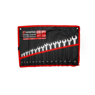 Набір ключів комбінованих ,15шт, 6-22мм, Prof, чохол