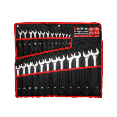 Набір ключів комбінованих ,25шт, 6-32мм, Prof, чохол