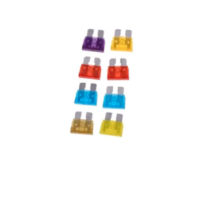 Набір запобіжників автомобільних 10шт (5А,7,5А,2*10А,2*15А,2*20А,25А,30А)/LM123-30