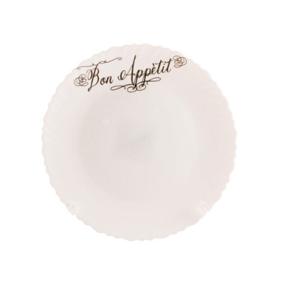 Тарілка керам. №7,5 мілка Bon Appetit хвилятий край /уп. 6шт