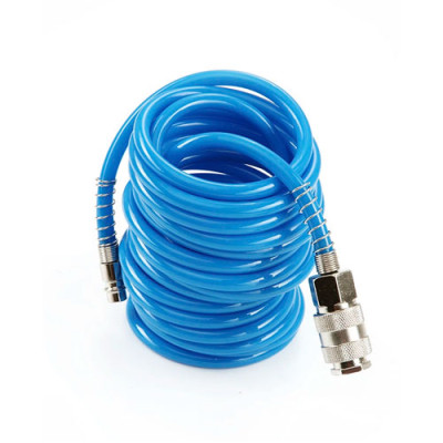 Шланг спіральний з швидкороз`ємним з`єднанням поліуретановий  6.5*10мм, 10м Апро