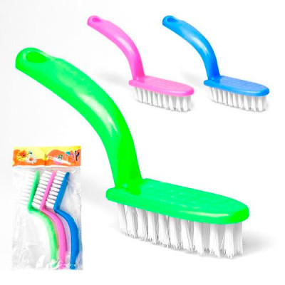 Щітка для миття посуду кольорова уп.3шт 14см /R90415