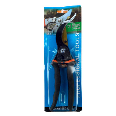 Секатор 180мм, чорні гумові ручки,  Professional TOOLS