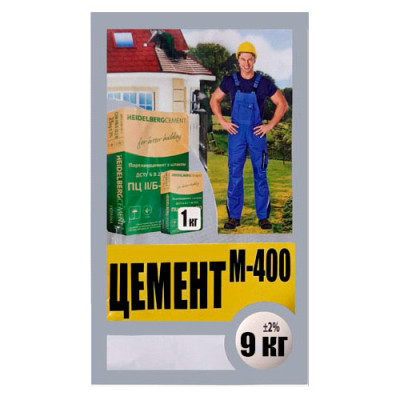 .Цемент М-400 9кг (дев`ять) BUD EFFEKT