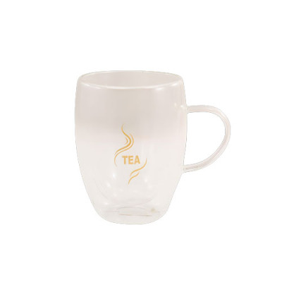 Кружка (чашка) скло з подвійною стінкою 400мл 