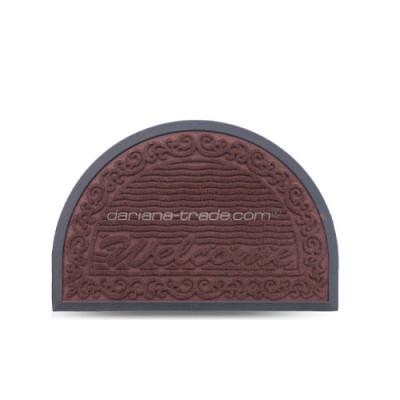 Килимок побутовий текстильний Dariana 40*60см MX півколо коричневий