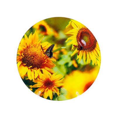 Блюдо для торта кругле d=30см Соняшник-метелик S3012/Q032