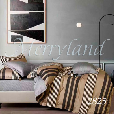 К-т пост. білизни двоспальне /2825 ранфорс MERRYLAND(пр180*215, под. 180*215, нав. 70*70*2)