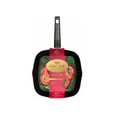 Сковорода з АП/покриттям OSCAR MASTER гриль d=280 /OSR-8102-28/6шт в ящ