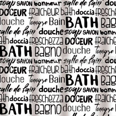 Штора для душа Dariana 180*180см 12 колец 