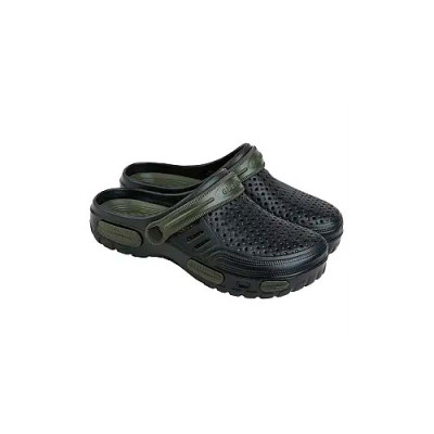 Капці підліток Крокс CD-48 хаки-чорний (33-36) 6шт/уп