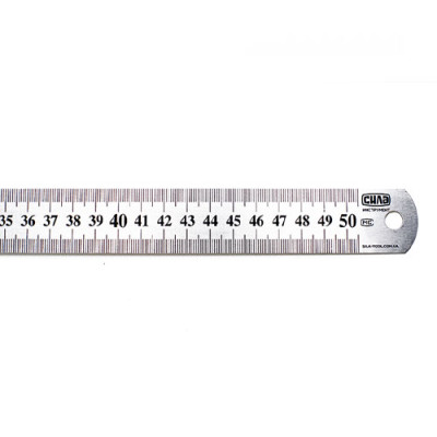 Лінійка  0,6*500мм  стандарт з нержавіючої сталі Сила