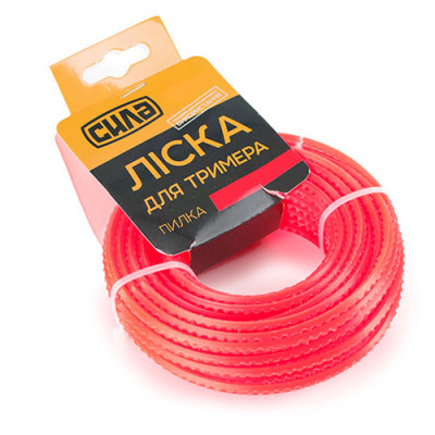 Волосінь (леска)  для тримера (пила)  15м  3,3мм Сила