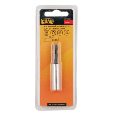 Магнітний тримач для насадок 1/4*60мм /1шт в уп СИЛА