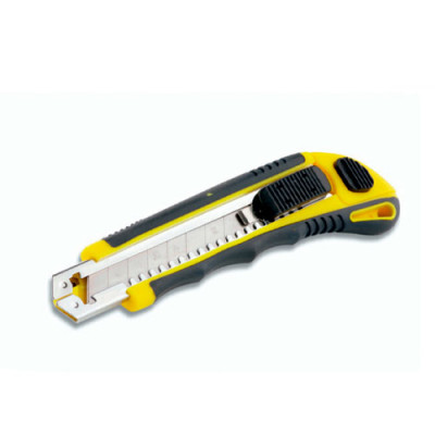 Ніж з висувним лезом 9мм обгумований обойма на 3шт  (Сила) Ніж з висувним лезом 9мм обгумований обойма на 3шт  (Сила)