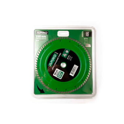 Диск алмаз (16-18 %) 230х2.2х22.22 мм / по бетону Cуцільний Апро