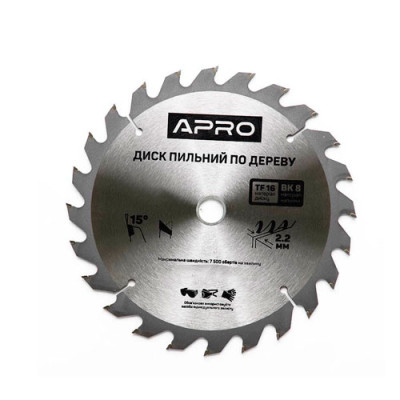 Диск пильн. по дер. Апро 190х20 мм 24T