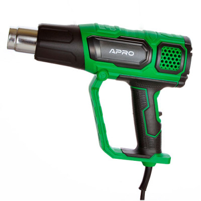 Фен технічний Апро F 2000Вт, 2 реж., 350/600С,  300-600 л/хв, гарантія 2 роки