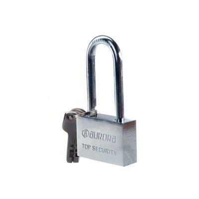 Замок навісний Extra довга дужка 52x36x17мм дисковий (фінський) ключ AURORA