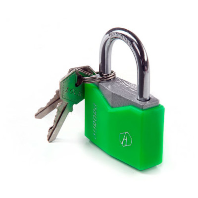 Замок навісний кольоровий 61x45x22мм англійський ключ AURORA