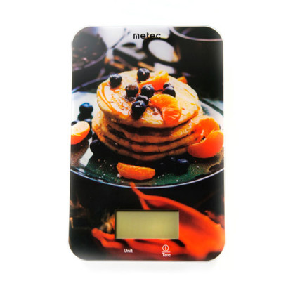 Ваги електронні 5кг кухонні  DKS-01G Pancake 21,5х14см Metec