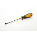 Викрутка шліцева гумова ручка SL5x150 CrV двокомпонентна (жовта) Сила