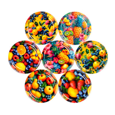 Кришка для консервації СКО 82мм Панночка Фрукти тропік/ уп 50шт