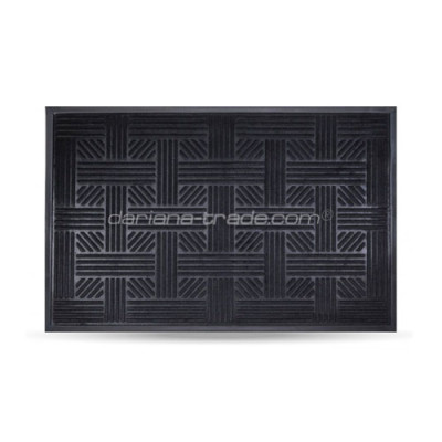 Килимок придверний текстильний Dariana 60*90 MX чорний
