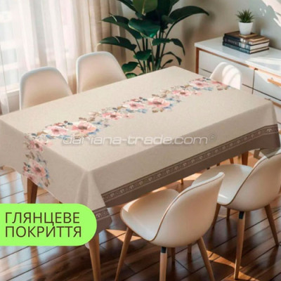 Клейонка PW363-R1382-1-2 ПВХ 1,37х20м на тканинній основі ПРИНТ Блум Dariana