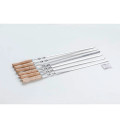 Шампур з дерев`яною ручкою, з нержавіючої сталі 590*10*2мм Сила