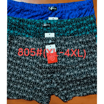 Труси чоловічі боксери стейч/бамбук CASTOM 2XL-4XL /805/уп.12шт