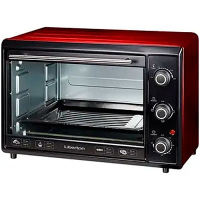 Електр. піч (духовка) 2000Вт 40л LIBERTON LEO-400 червона (гарантія 1 рік)