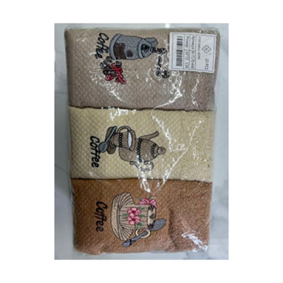 Серветка кухонна махрова 34*72 Colorfut mix/М 7068-440/10шт в уп