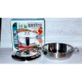 Каструля-жаровня нерж.сфер. 28см нерж кришка 9999-28 Gastro/уп.5шт