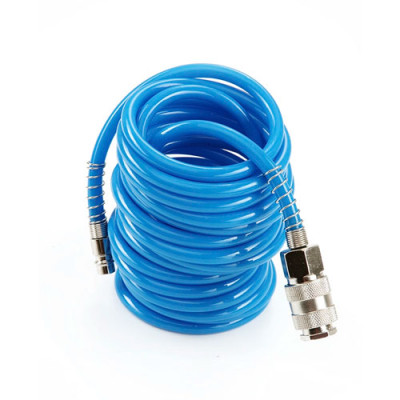 Шланг спіральний з швидкороз`ємним з`єднанням поліуретановий  6.5мм*10мм, 5м Апро