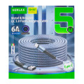 Кабель Туре-С Gerlax GD-55T тканевий синій 5м