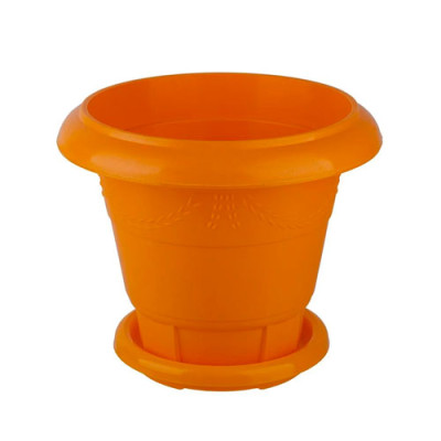 Вазон для квітів підлоговий №2 4л d-235мм h-200мм Жовтий (К)