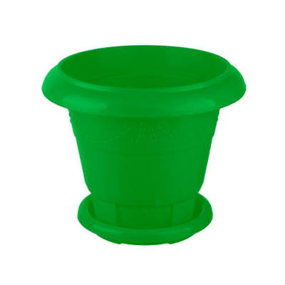 Вазон для квітів підлоговий №2 4л d-235мм h-200мм Зелений (К)