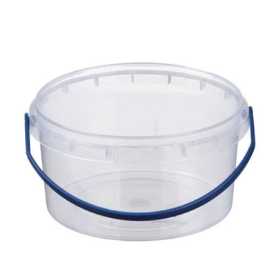 Відро харчове 1л БЕЗ кришки, з ручкою (для засолювання) прозоре