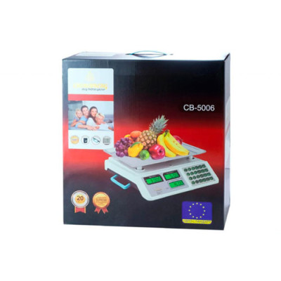Ваги електронні 50кг торгові настільні Crownberg CB-5010 без гарантії