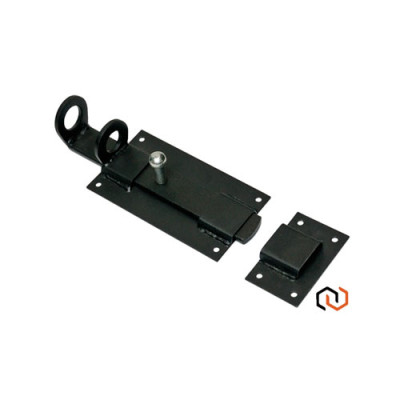 Засувка (Задвижка) середня, чорний оксамит 140мм*80мм /уп 25шт