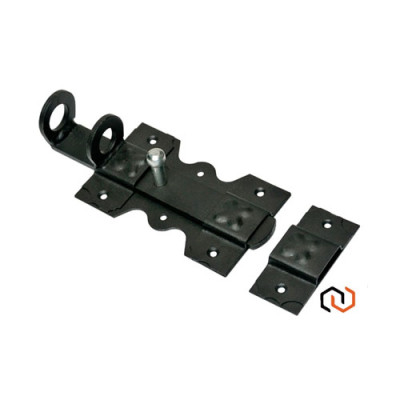 Засувка (Задвижка) середня, чорний оксамит 145мм*90мм Візерунок-30 /уп 25шт