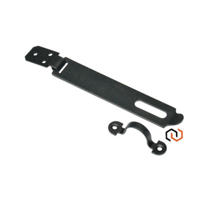 Накладка дверна велика чорний оксамит 230мм