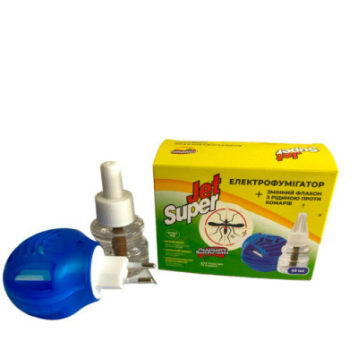 Фумігатор від комарів для рідини та таблеток Jet Super/0252 /уп.100шт