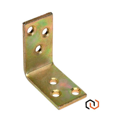 Куток кріпильний оцинкований №311 50мм*50мм*30мм*4мм / уп 10шт