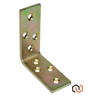 Куток кріпильний оцинкований №313 70мм*70мм*30мм*4мм / уп 10шт