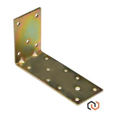 Куток кріпильний оцинкований №225 150мм*80мм*60мм*2мм / уп 20шт з ребром жорскост.