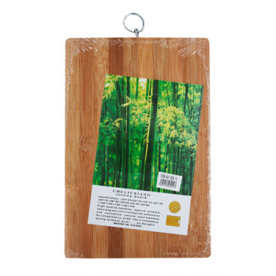 Дошка кухонна обробна дерев`яна з крючком БАМБУК 18*28*1,4см /1828-14