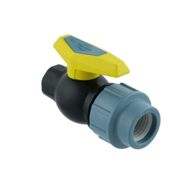 Кран кульовий ПНД 32*1В Santehplast