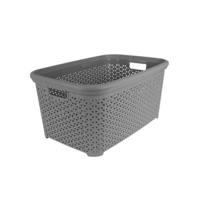 Кошик для білизни 10л візерунчатий Сірий